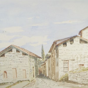 Original Watercolour, late 19th Century , &#39;Viganello&#39; - Switzerland,   Artist Unknown