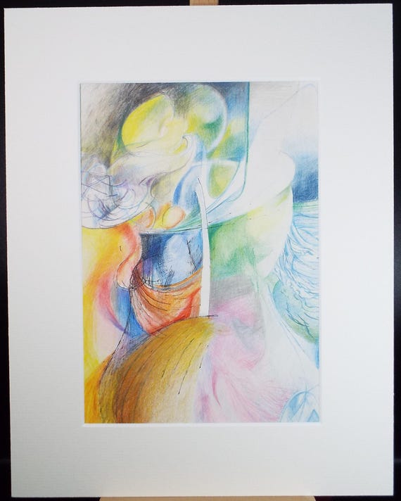 絵画 872 油絵/抽象画風/自然の造形/ひび割れ/S15号 抽象的なカラフル風景画。油絵は紙に水の色のテクニックをミックスし