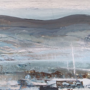 Original Watercolour & Gouache, &#39;Blue Harbour&#39;, Circa 1980&#39;s,Artist Unknown