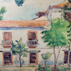 Original Watercolour, &#39;Tenerife&#39;, circa 1990&#39;s, Dorothy Litherland.