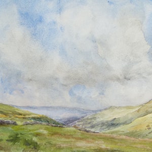Original Watercolour on Paper, &#39;Walden Dale, Yorks&#39;, Dated 1934, artist unknown