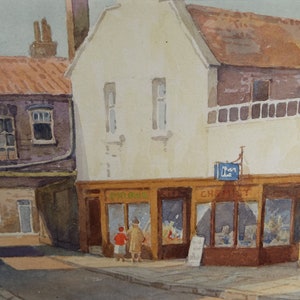 Original Watercolour, &#39;The Chemist Shop&#39;, Mid 20th Century, T.R. Ellingham