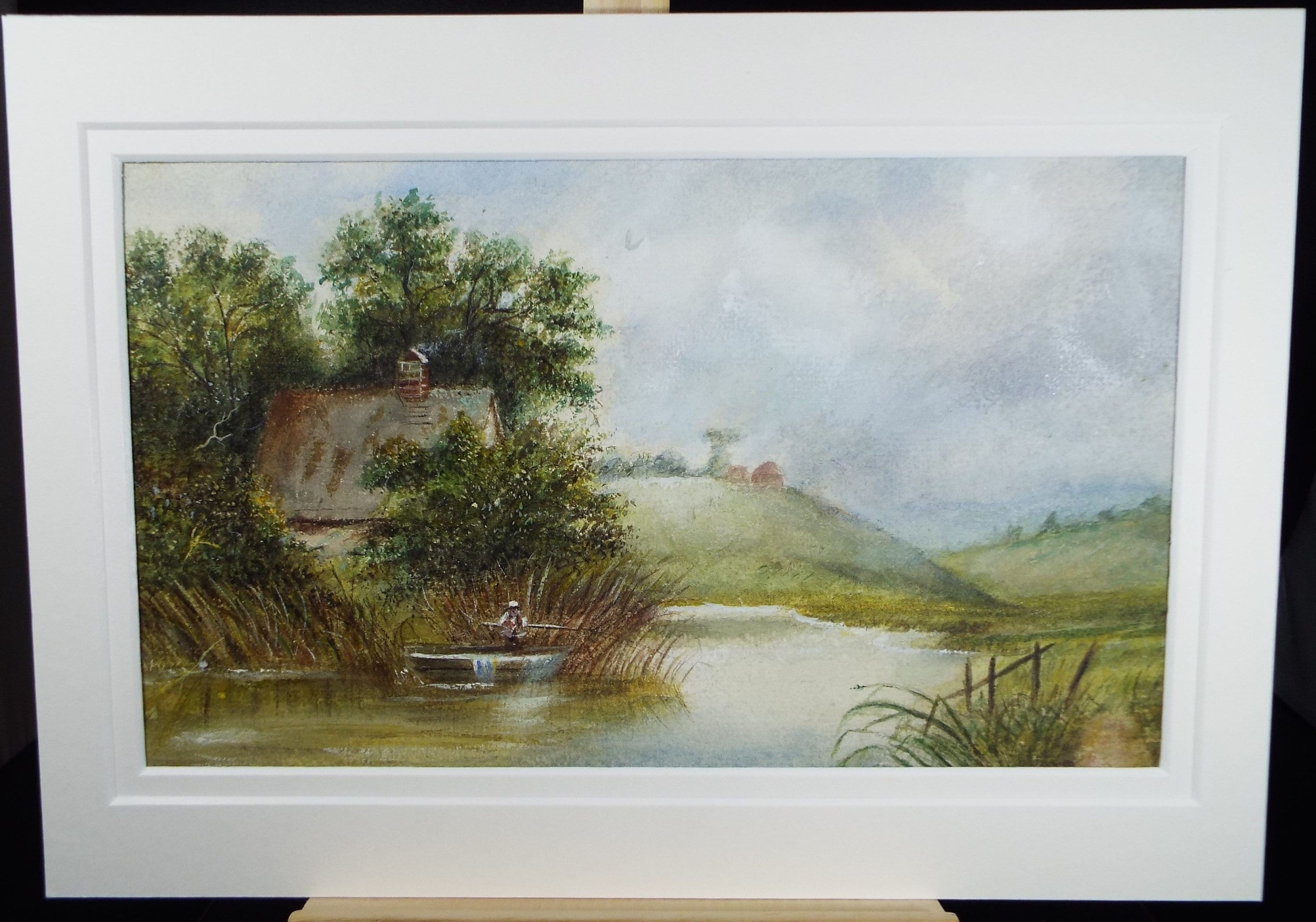 Watercolour Riverside Original Watercolour , 'riverside Cottage' Late 19th Century, Unknown ...