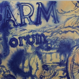 Original Watercolour, 'Farm Forum - with Figure and Cart', Circa 1950's, William D Clyne (1922-1981)
