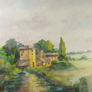Original Watercolour, &#39;The Water Mill&#39;, Circa 1950&#39;s, C R Chase (1893-1988)