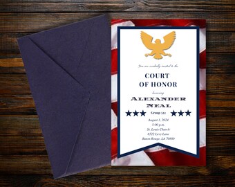 Flag Court of Honor "Individual" Invitation