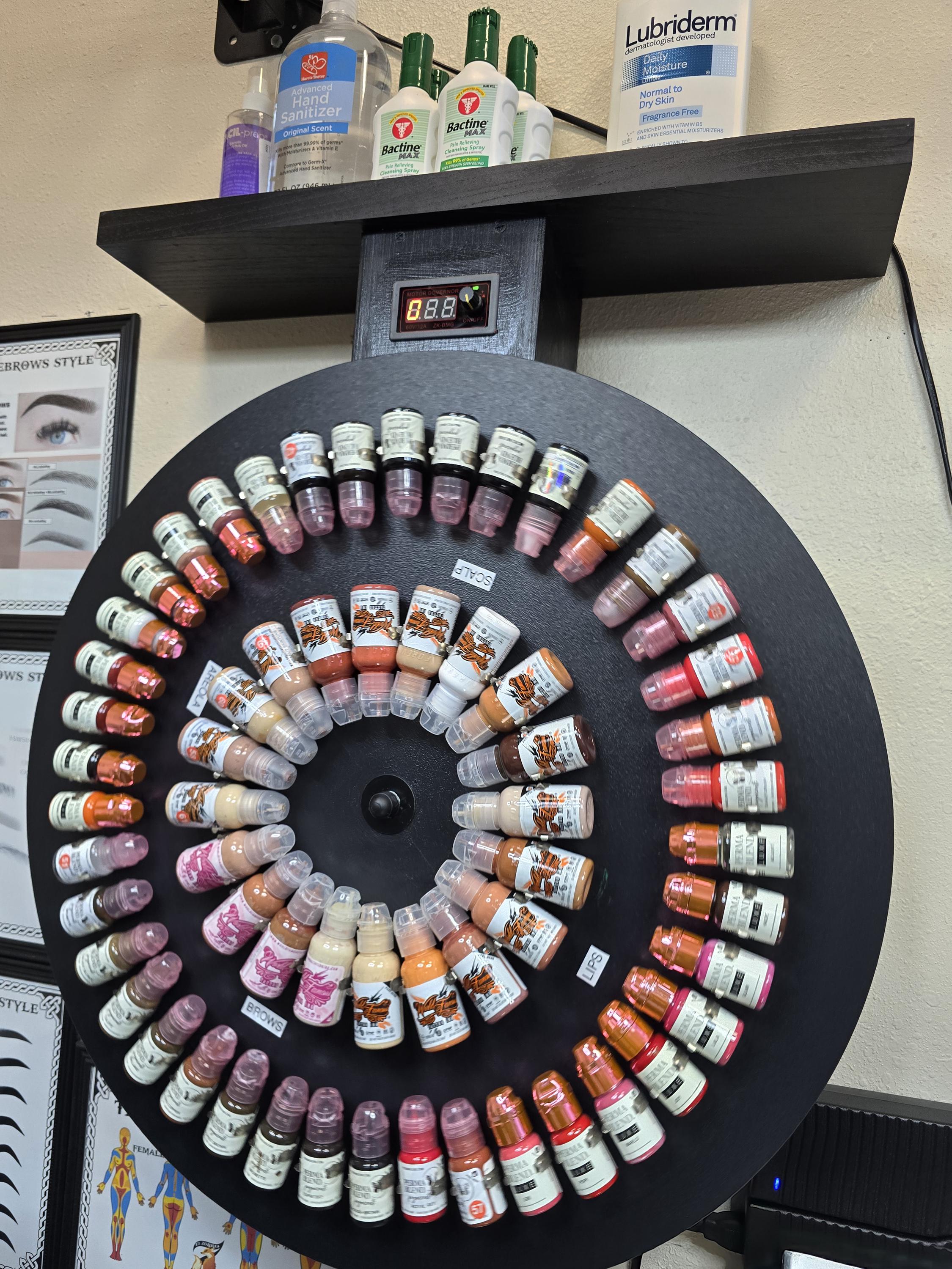 Tattoo Ink Wheel 360 Pro: Electric Rotating Ink Organizer - Etsy