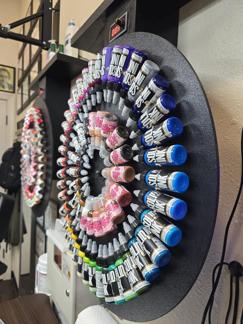 Tattoo Ink Wheel 360 Pro: Electric Rotating Ink Organizer - Etsy