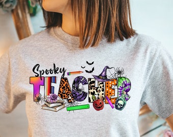Halloween Spooky Teacher Shirt | Halloween Shirt | Spooky | October | Cute Teacher Shirt | Halloween Gift
