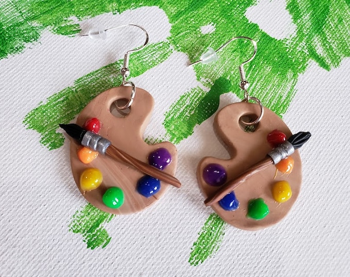 Paint Palette Earrings