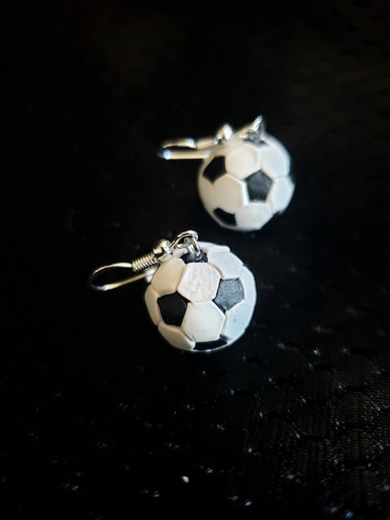 Soccer Ball Earrings Etsy