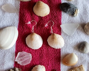 Cockle Shell Polymer Clay Earrings