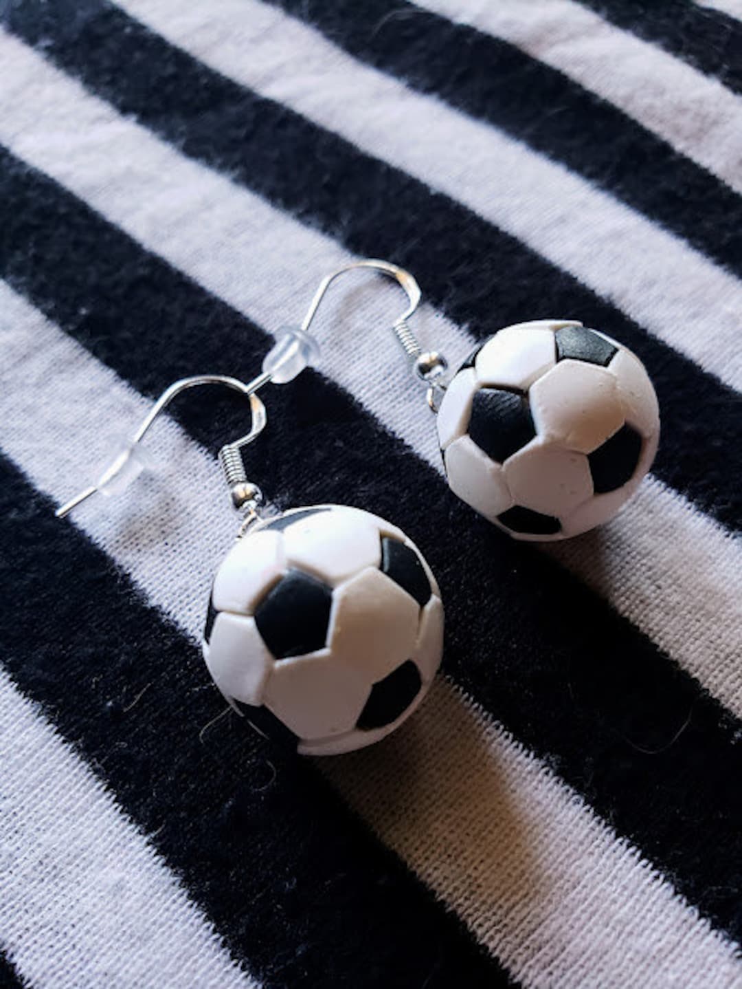 Soccer Ball Earrings Etsy