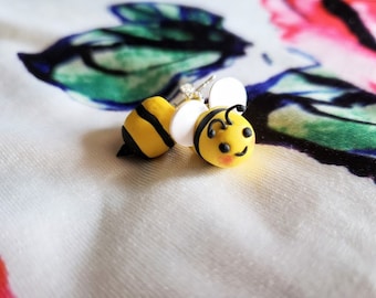 Kawaii-Inspired Cartoon Bee Stud Earrings