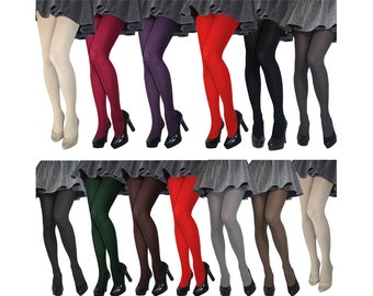 Opaque Tights 100 Denier Warm Microfiber size S-XL Winter Pantyhose Just Beauty Touch