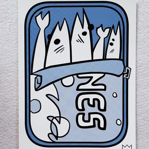 Sardines A5 Postcard Print