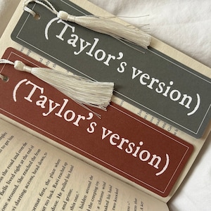 Taylor's version bookmark