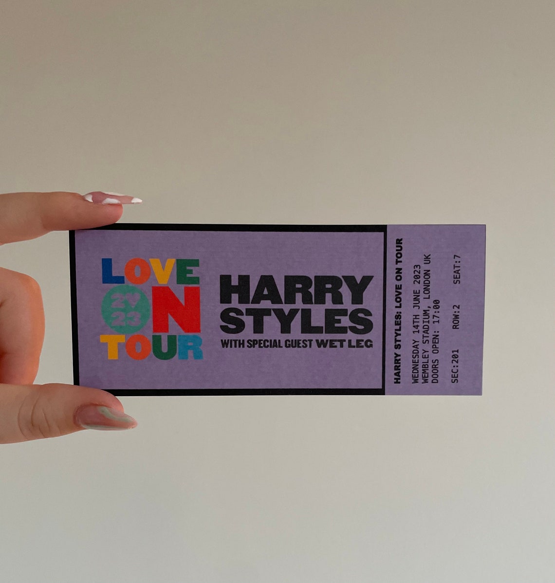Harry Styles Love on Tour 2023 Memorabilia Tickets Etsy UK