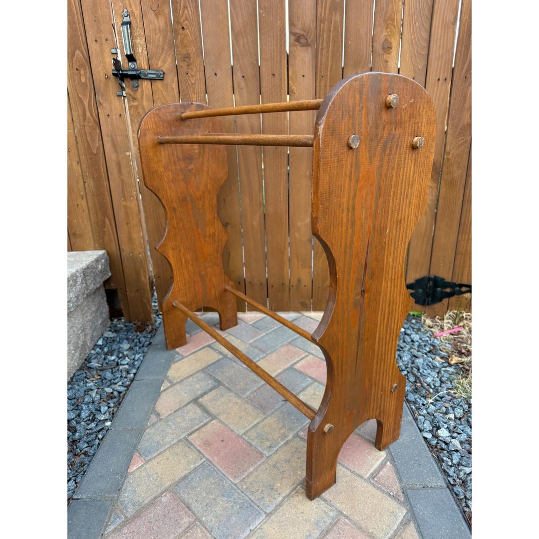 Vintage Wooden Quilt Rack Cottagecore or Grandmacore Style - Etsy