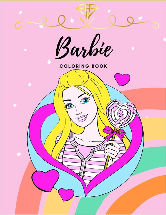 Barbie Coloring Book 30 Pages digital Download with Cover -  Denmark