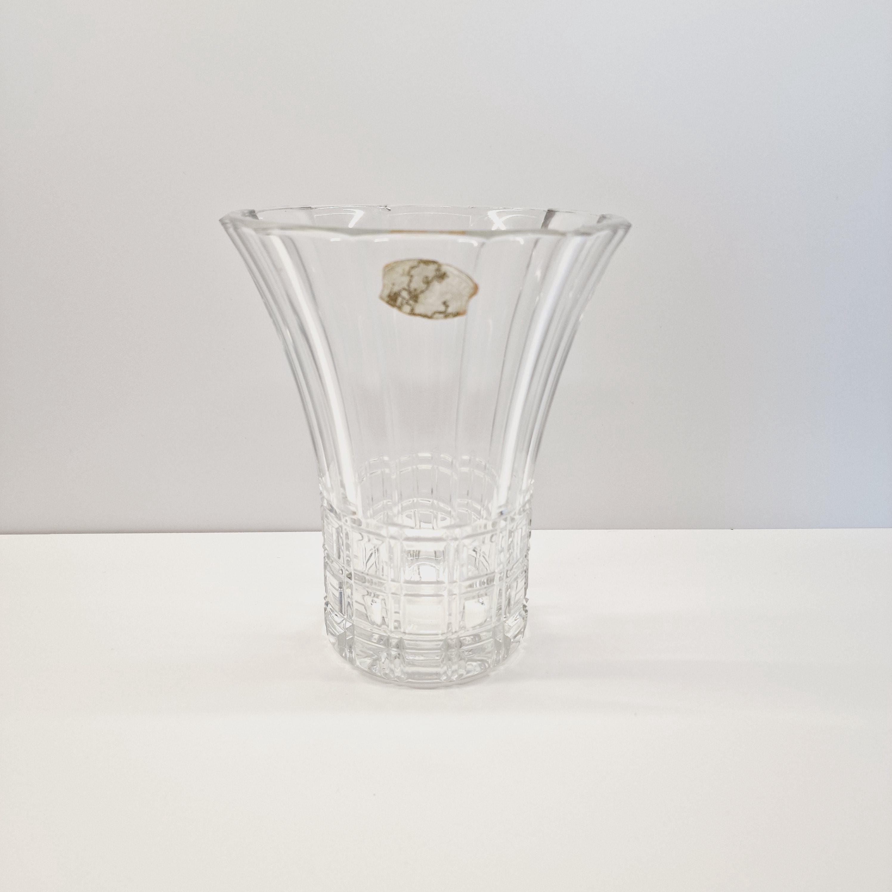 ヴィンテージのヴァル・サン・ランベールの重厚なクリスタルガラスの