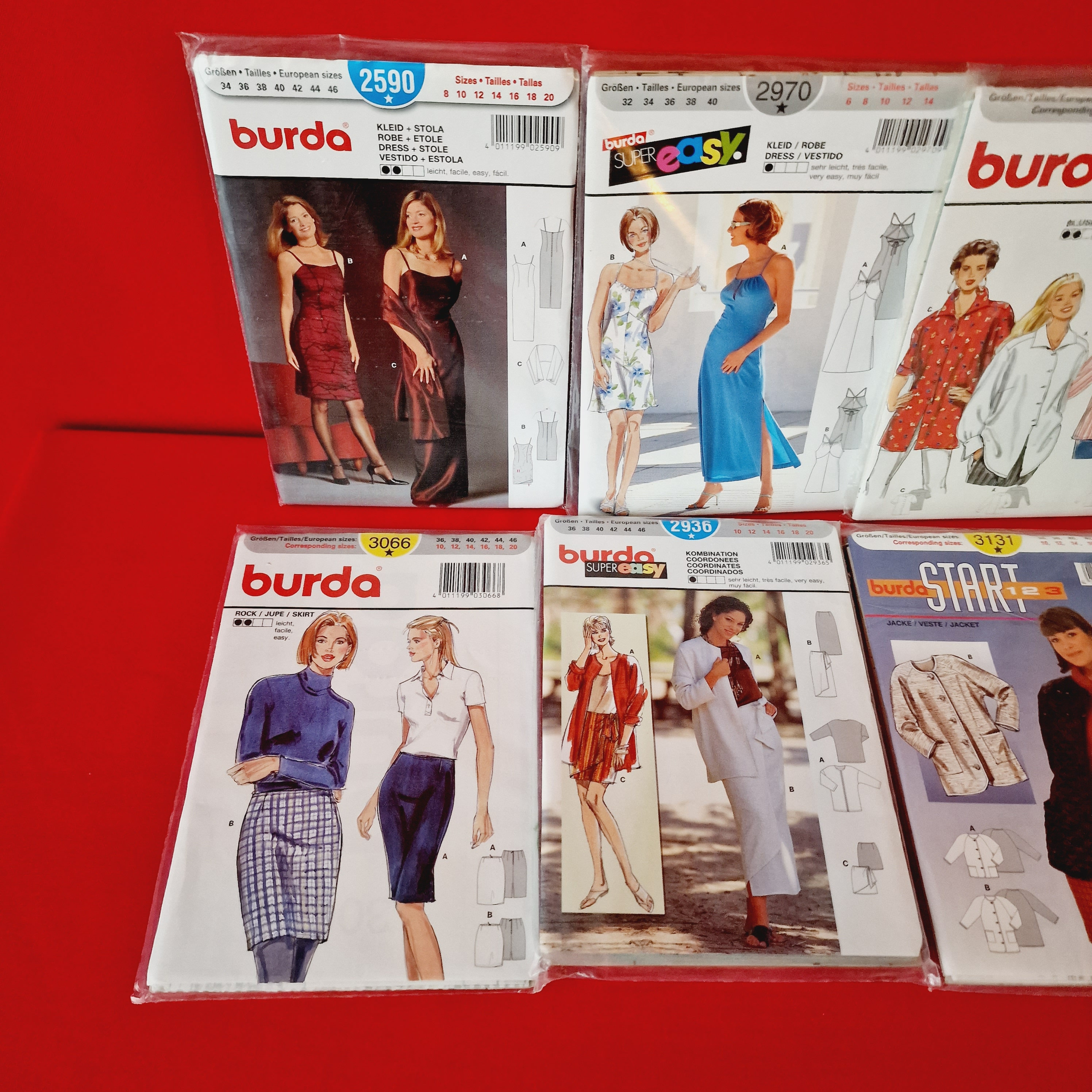 Vintage Burda Sewing Pattern Lot of 8 - Etsy