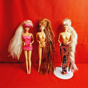 Barbie mermaid hair. Set of 3. 90&#39;s