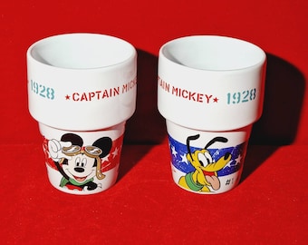 Tazas Disney de Mickey Mouse y Pluto. Juego de 2.