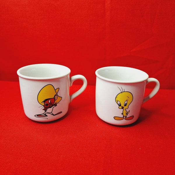 Tweety und Speedy Gonzales Tasse. Looney Melodien 2000