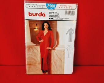 Molde de costura vintage Burda 8900.