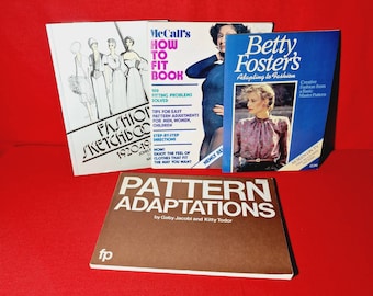 Sewing/patern/fashion books. Set of 4