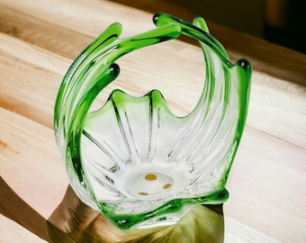 Murano Glass Venetian Vintage Freeform Art Bowl / Plate