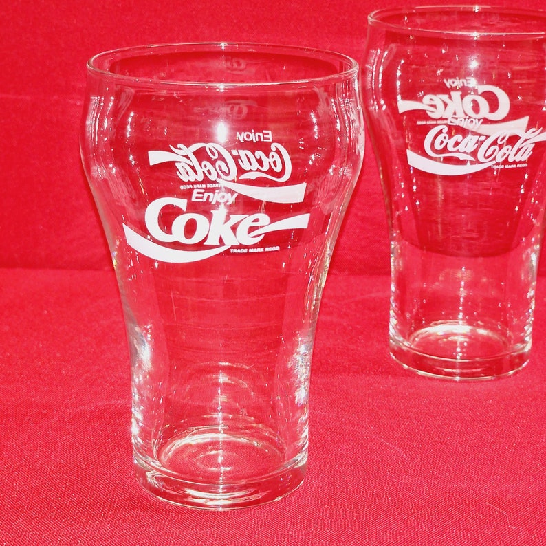 Vintage Coca Cola Glass. Set of 4 Etsy