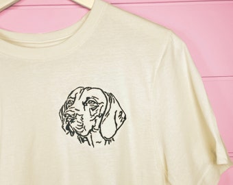 Custom Embroidered Dog Shirts | Custom Embroider T-Shirt | Dog T-Shirt |