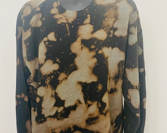 Bleach Dyed Unisex Crew Sweatshirt