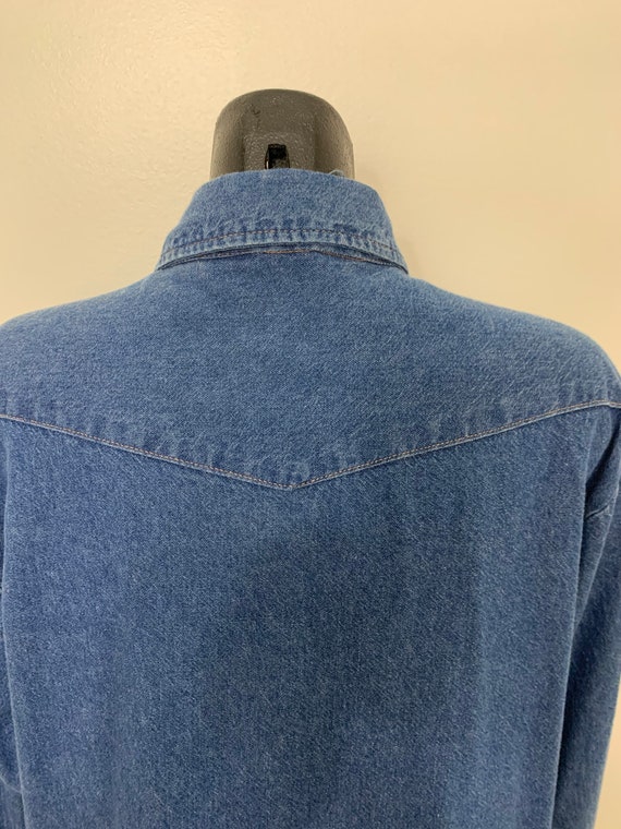 Vintage Dakota Denim Snap Button Shirt - Etsy