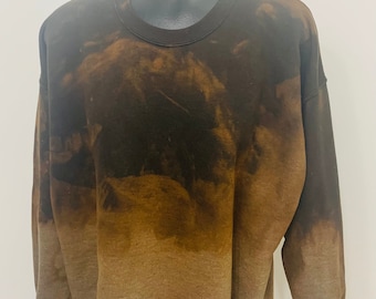 Bleach Dyed Unisex Crew Sweatshirt