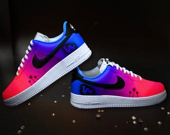 Custom Air Force 1, Gradient Air Force 1, schoenen met kleurverloop, regenboogsneakers