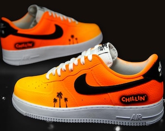Custom Nike Air Force 1 low "Chillin" the BEST QUALITY Custom Shoes AF1 any size