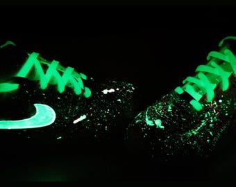 Personalisierte Nike Air Force 1 Low ""Glow in the dark Fluoreszierende"" die BESTE QUALITÄT Personalisierte Schuhe AF1."