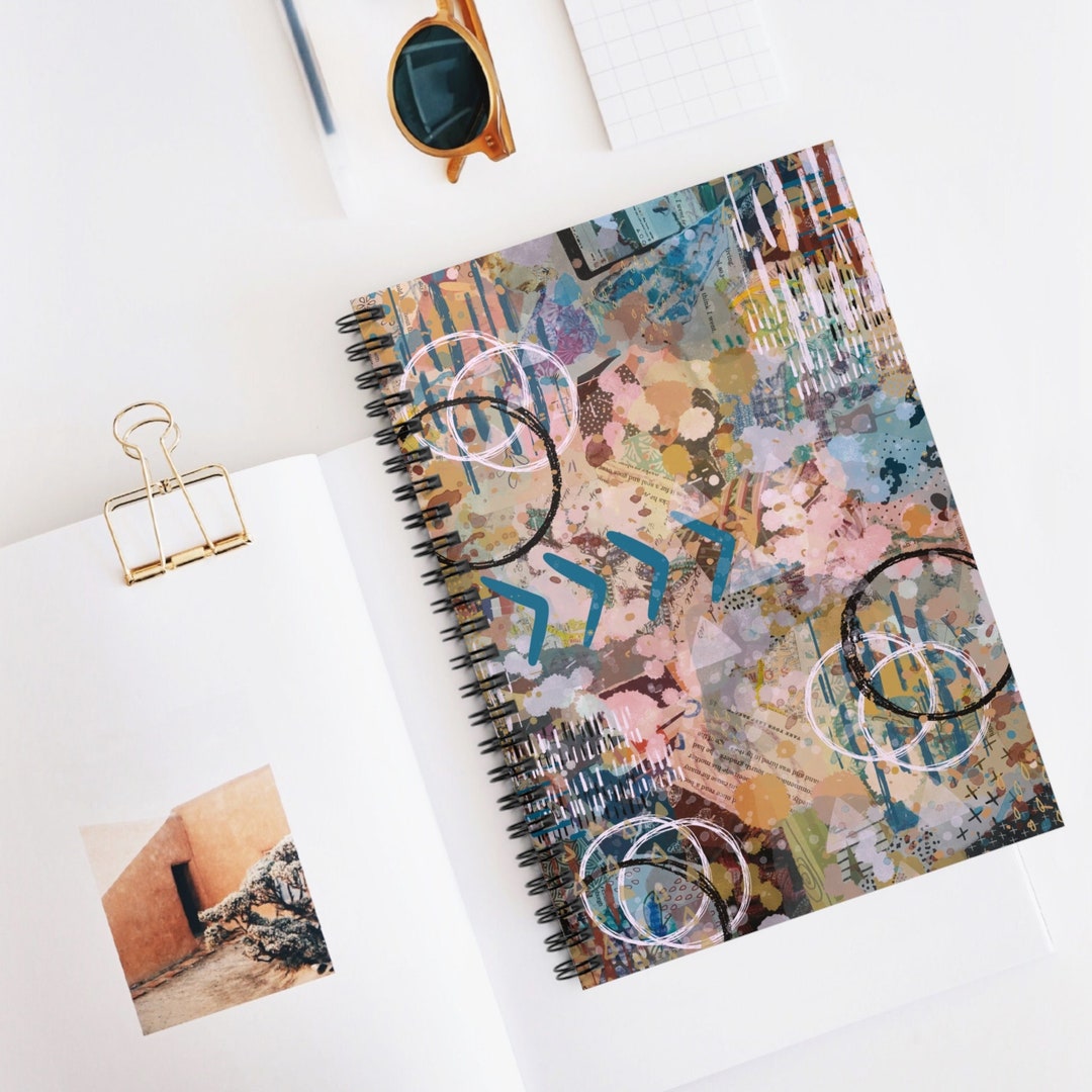 Pastel Abstract / Notes / Spiral Notebook / Ruled Line / 8 X 6 ...