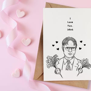 Cartão de aniversário ou aniversário de Dwight Shrute para sua cara-metade / Cartão inspirado no escritório para namorada/namorado/marido/esposa