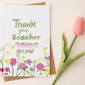 Merci professeur/carte de remerciement pour le professeur