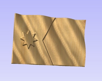 New Minnesota State Flag STL for CNC, 3D Printing
