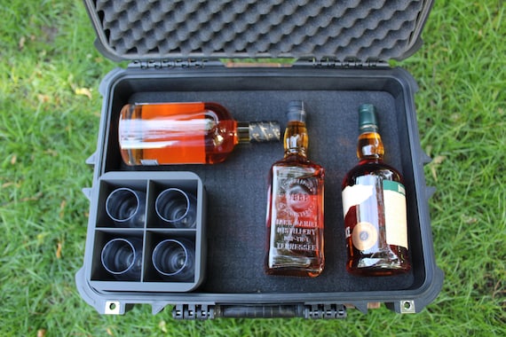 GLEN ケース Whiskey/liquor Travel Case Glencairn Holder 2 Bottles - Etsy