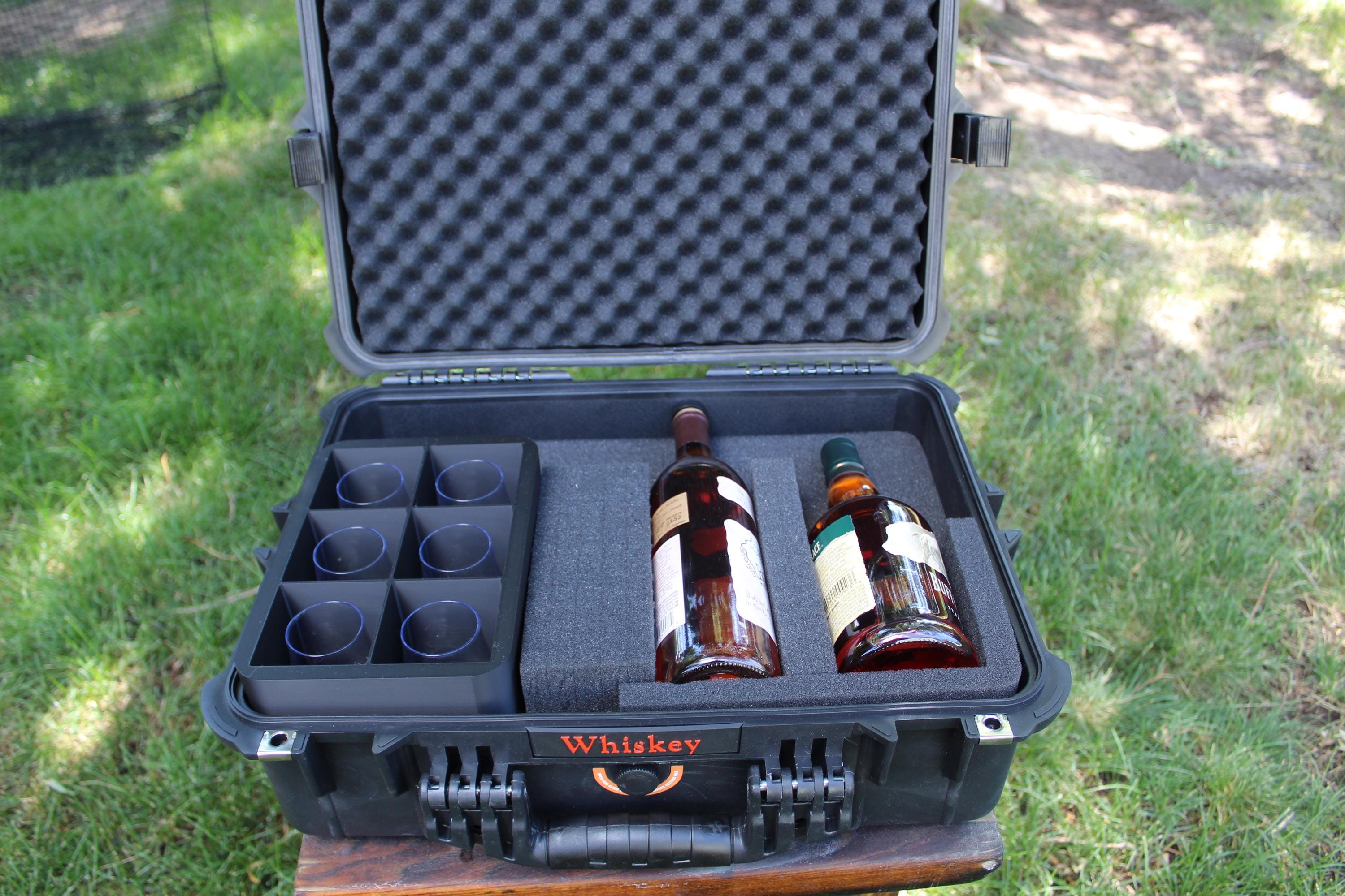 GLEN ケース Bourbon Bottle and Glencairn Travel Case - Etsy