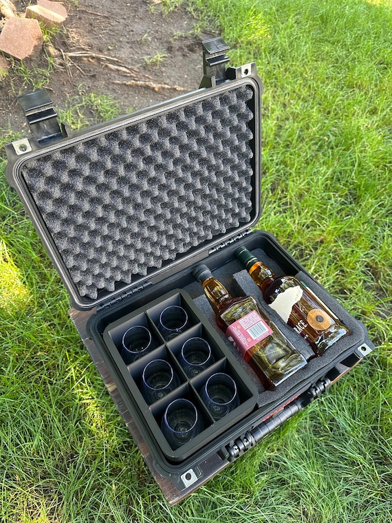 GLEN ケース Whiskey/liquor Travel Case Glencairn Holder 2 Bottles - Etsy