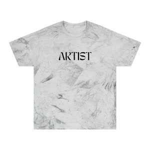Artist T-Shirt, Pronoun Shirts, Word Tees, Gifts for Creative, Art Teacher, Maker, Creators, Color Blast Oversized Tee
