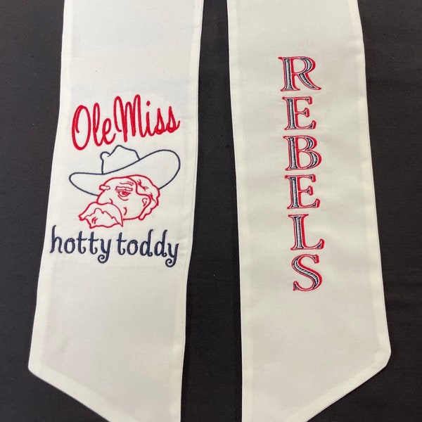 Wreath Sash, Ole Miss, Hotty Toddy,  The Grove, Tailgating, Rebels