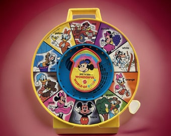 Vintage 1989 Disney See 'N Say – Wonderful World of Color Toy